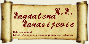 Magdalena Manasijević vizit kartica
